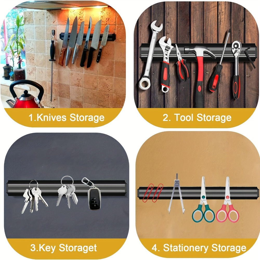 Magnetic Knife Holder Wall Mount 20 Inch – Strong Magnetic Knife Bar Strip for Kitchen, Space-Saving Knife Rack for Knives