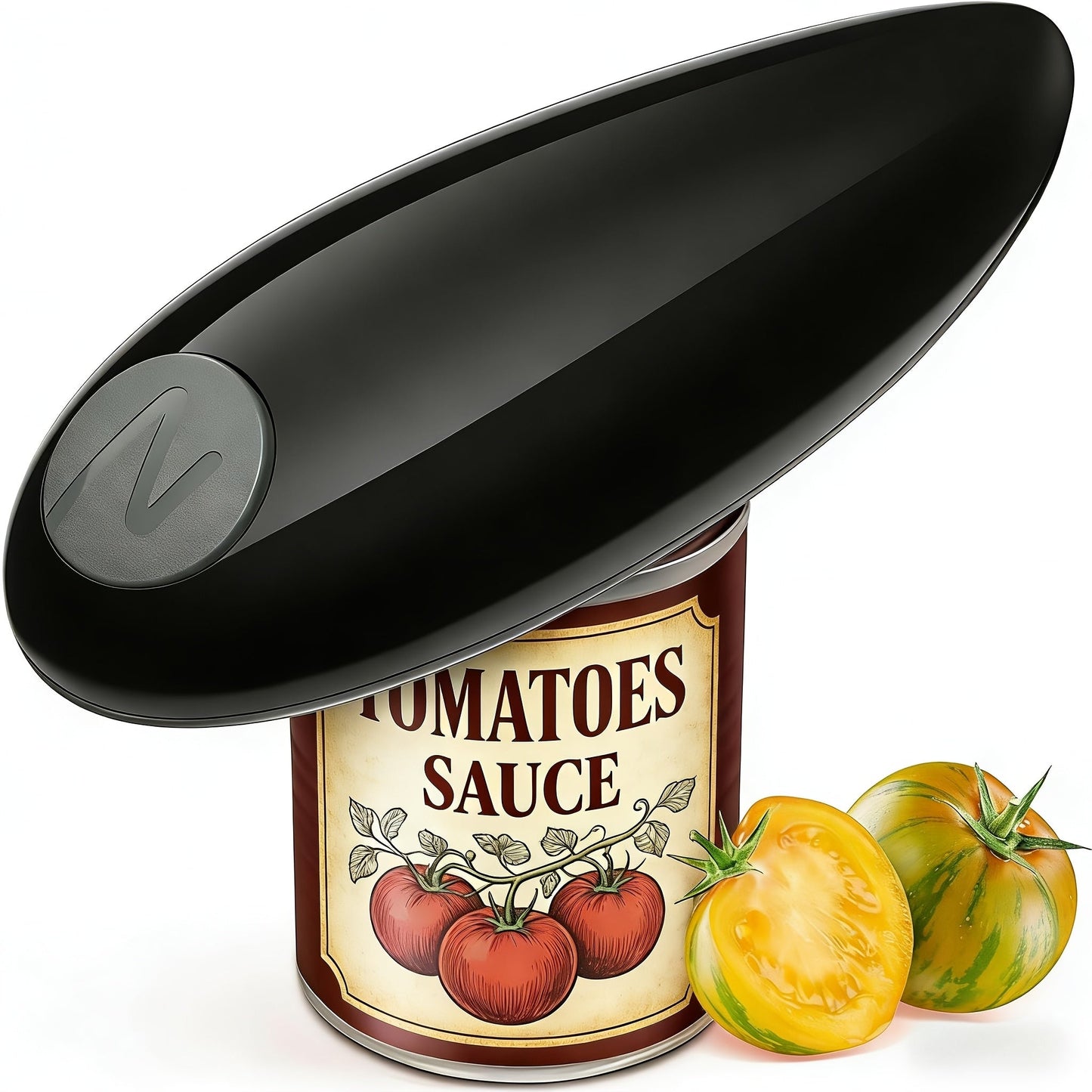 Automatic Can Opener Hands-Free | Electric Battery-Powered One-Touch Can Opener for All Can Sizes, Safe Smooth Edge