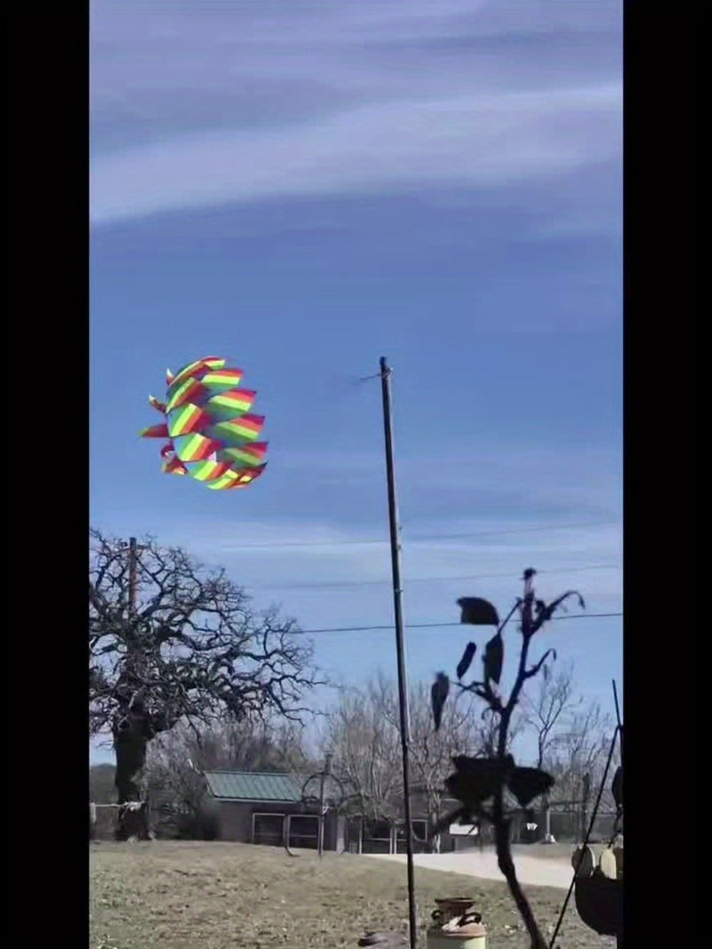 Rotating Lotus Tail Kite 3D Flower Basket Iridescent Kite for Kids Adults with the Listed Color, Size or Set Options for Everyday Use