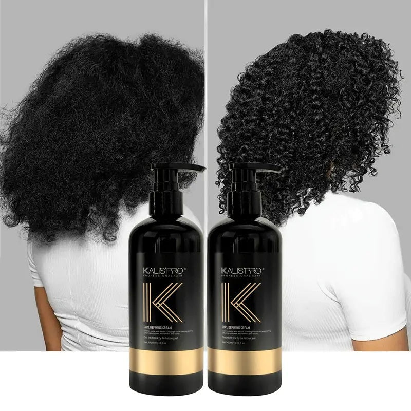 Curl Defining Cream 300ml for Curly Wavy Coily Hair, Frizz Control, Hold, Antistatic Scalp-Safe Hair Styling Cream for Women and Men