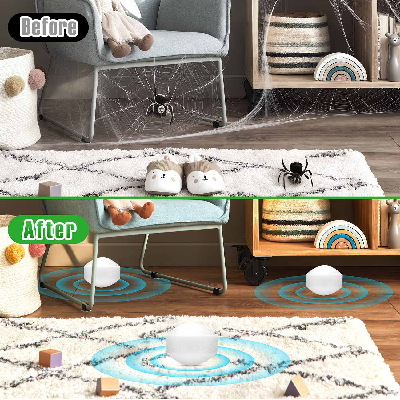Peppermint Rodent Balls, Natural Mice Indoor Outdoor, Mouse Spider Ant Roach, Pest Control Balls for Home Garage Attic Kitchen