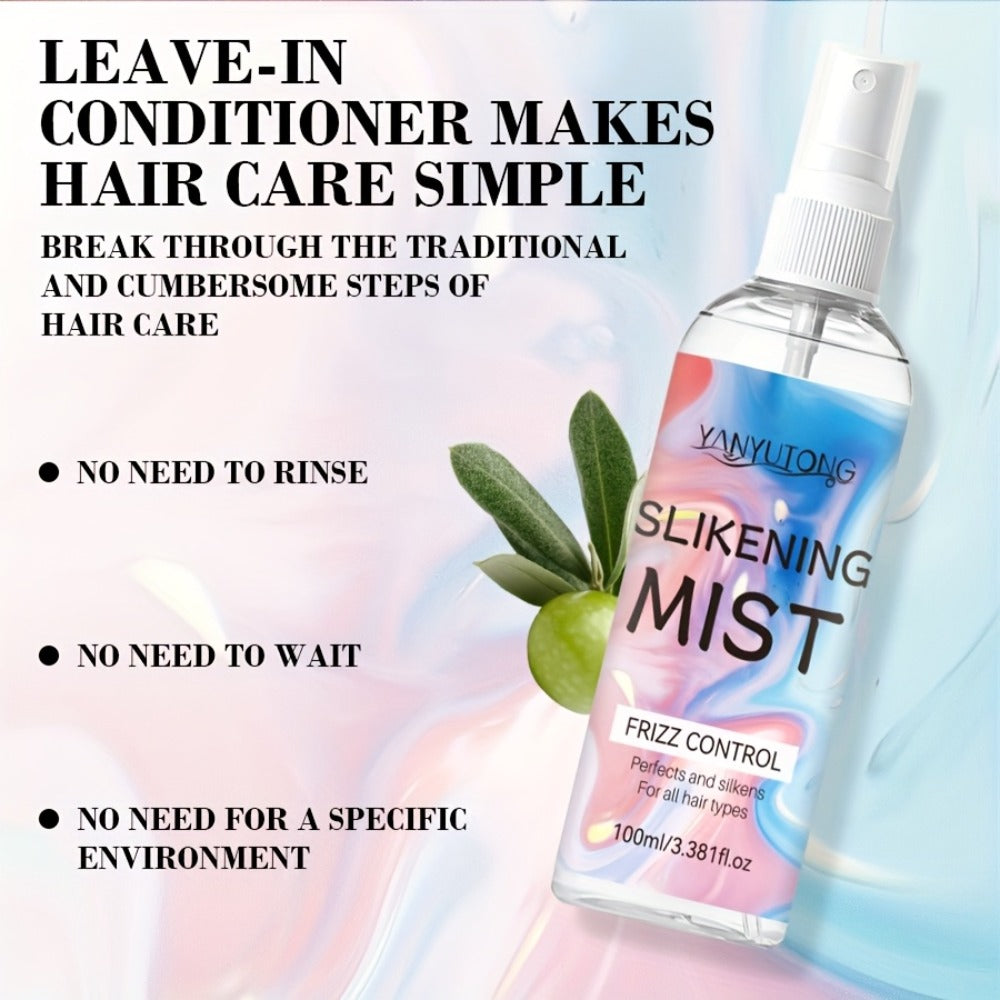 Perfumed Hair Mist Smoothing Spray 100ml – Heat Protection, Anti-Frizz, Moisturizing & Detangling Leave-In Formula | Long-Lasting Fragrance