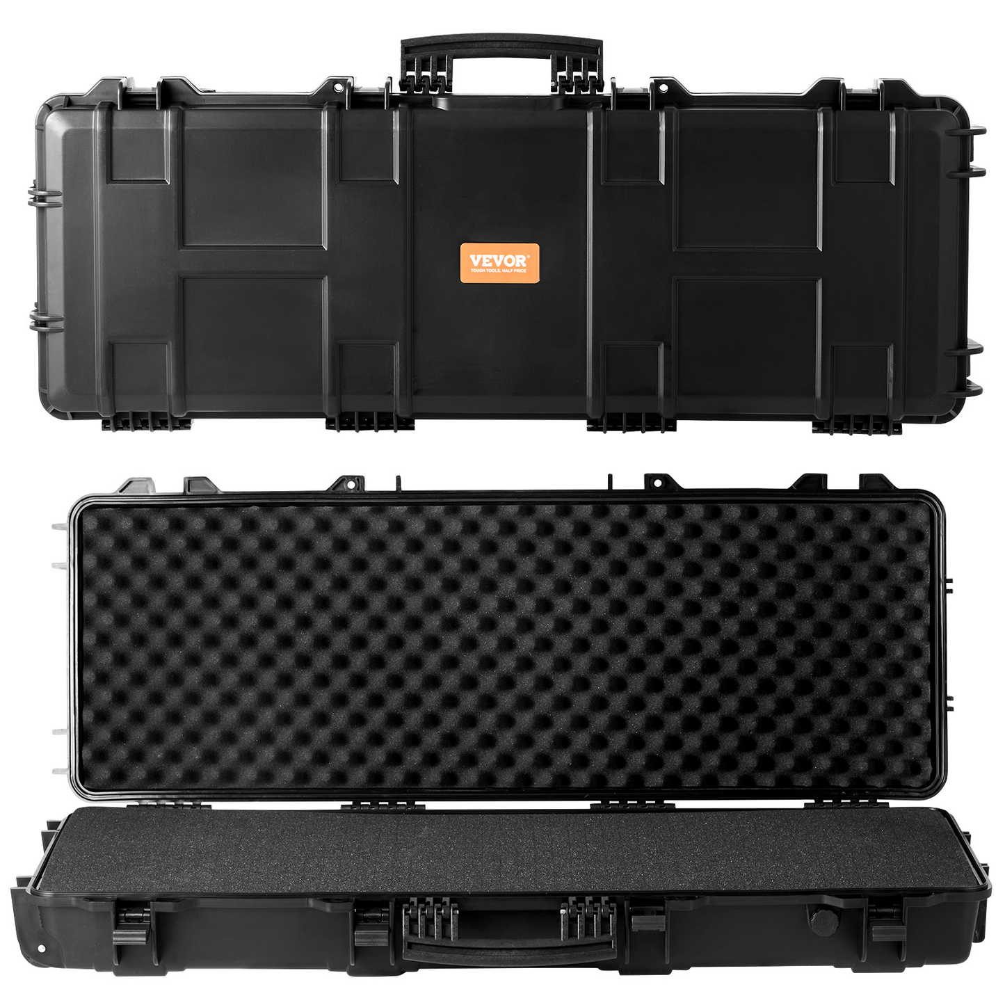 Rifle Hard Case 42 Inch Lockable with Wheels 3 Layer Foam Crushproof TSA Approved Hard Gun Case for 2 Rifles Shotguns Airsoft Guns Hunting
