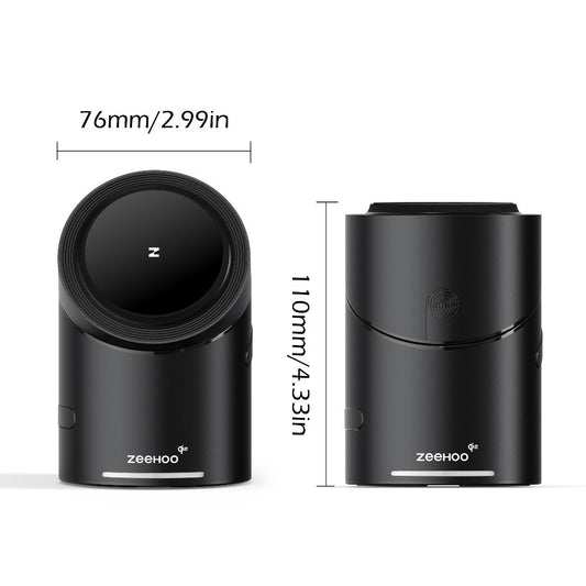 Wireless Charging Station, ZEEHOO CylinTrick-R Qi2-Marked 15W Rotating 3-in-1 Stand in White or Black