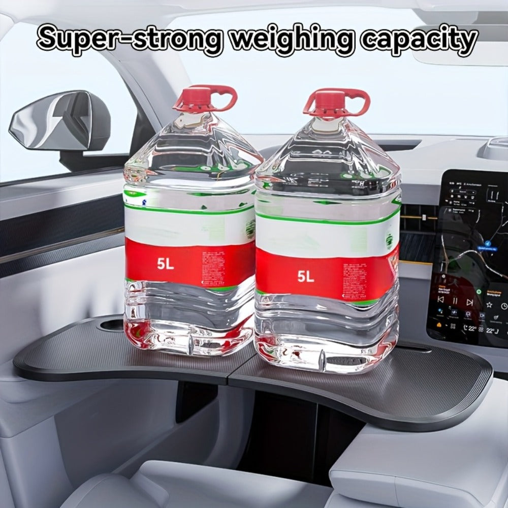 Car Laptop Desk Foldable – Portable Steering Wheel Tray Table | Multi-Function Work & Dining Surface for Car