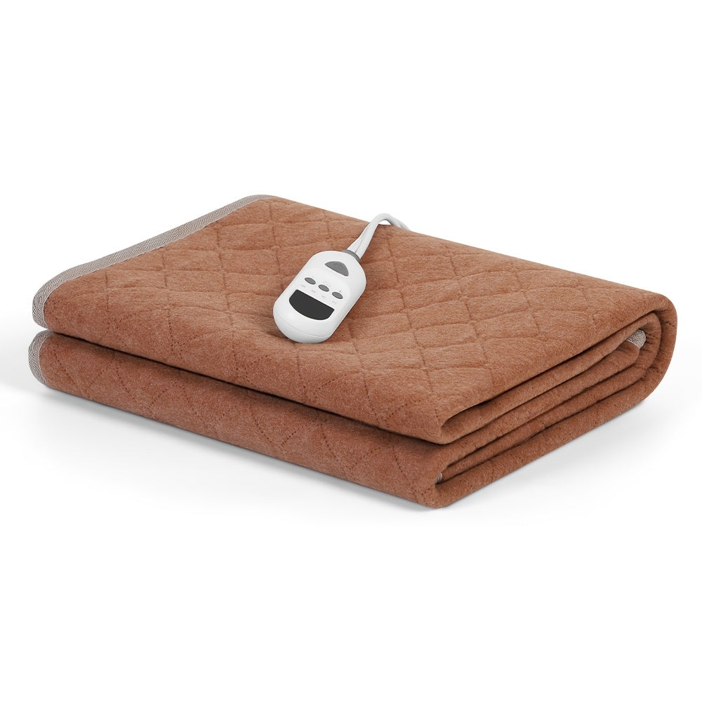 Extra Large Electric Heating Pad 63"x31.5" with Remote Control - 9 Adjustable Heat Levels, 4 Timer Settings