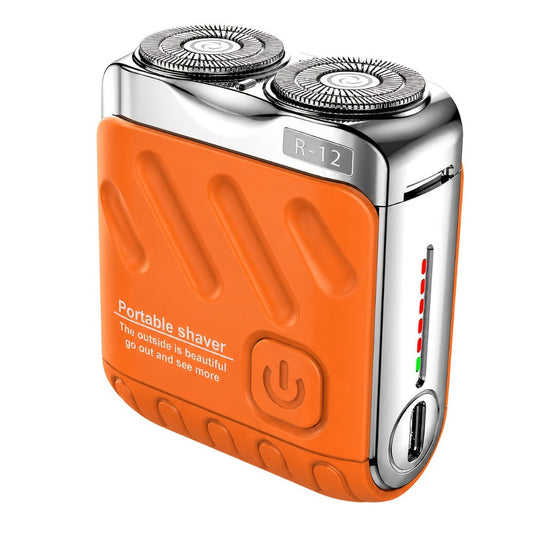 Electric Shaver Magnetic Dual-Blade Mini Razor with Two Speeds, USB Charging and Select Waterproof Options