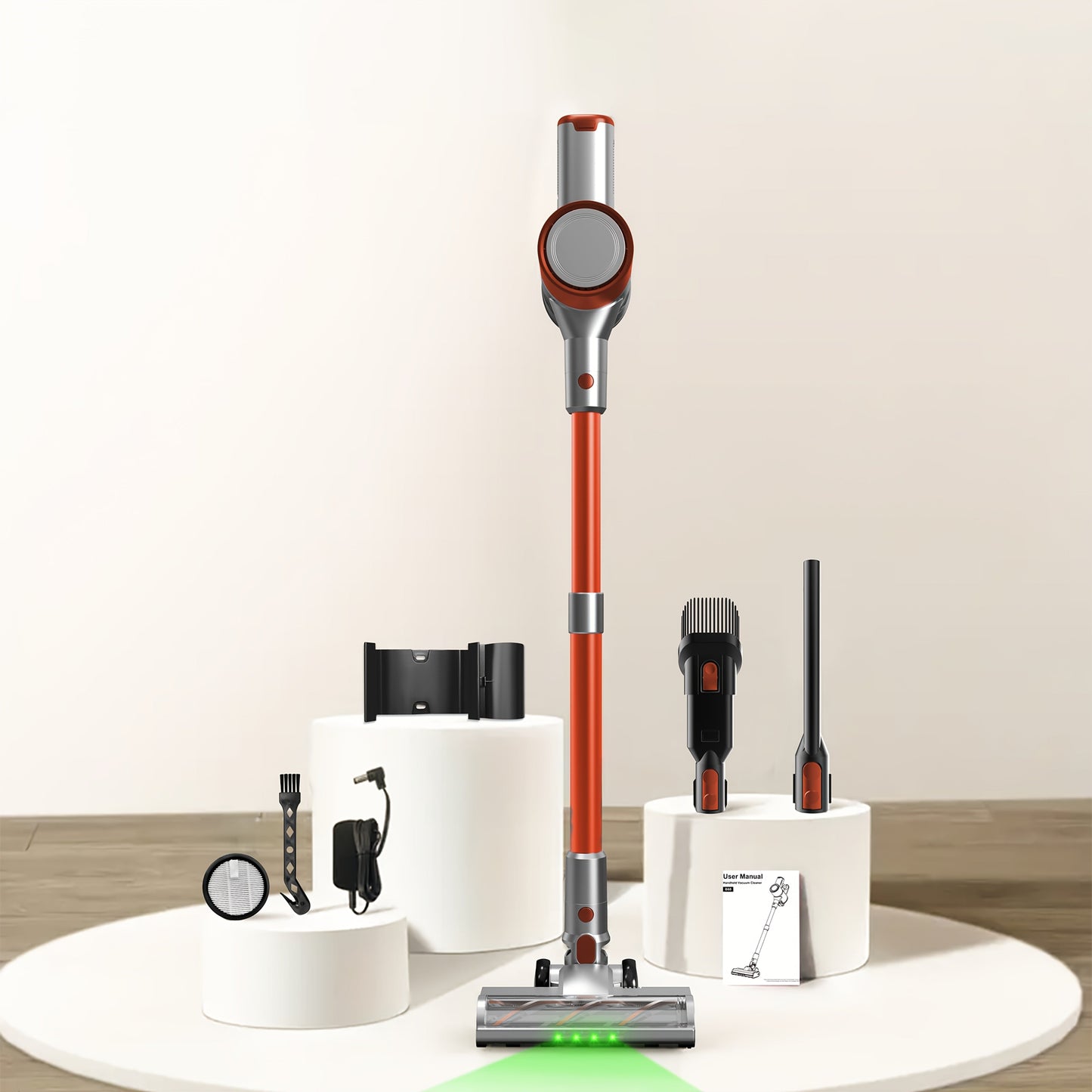 Stick Vacuum Cleaner 70Kpa MAX Suction Cordless & Corded 8-in-1 Handheld Vacuum for Hard Floors, Carpets & Pet Hair
