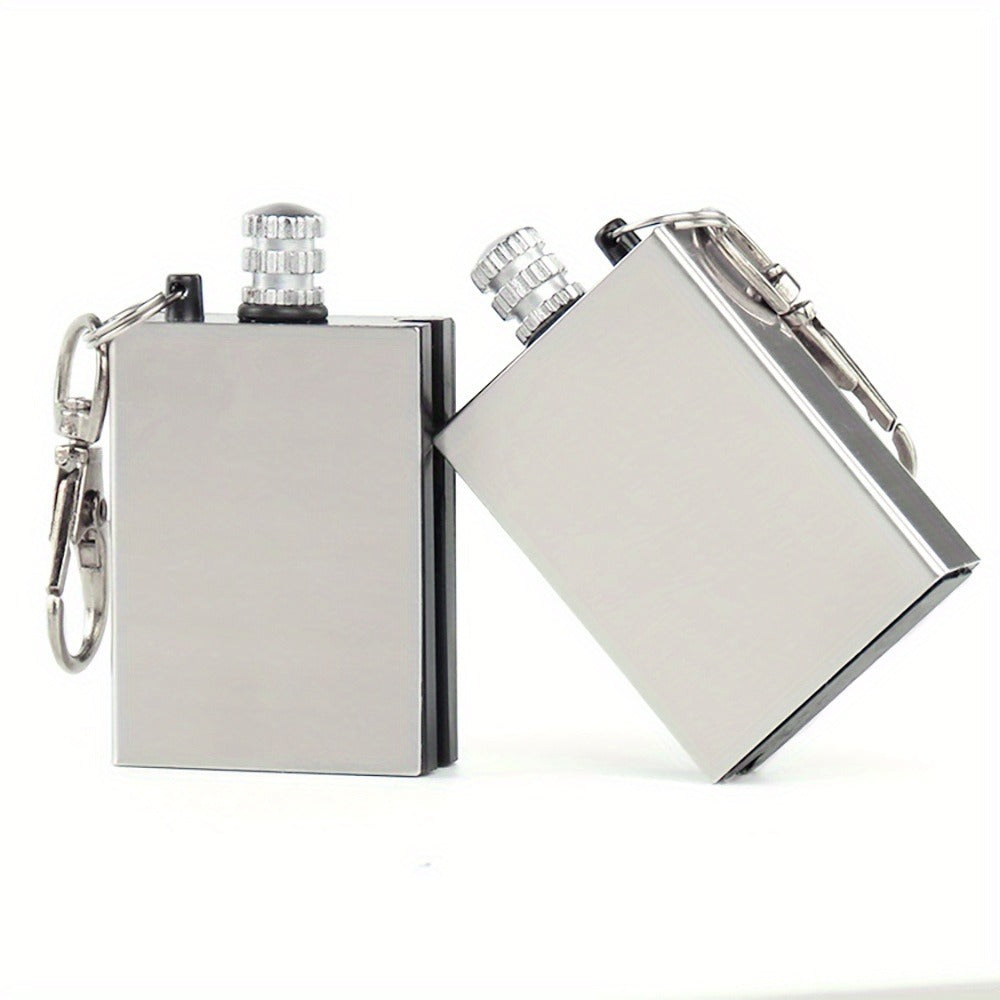 Waterproof Metal Match Fire Starter 10-Pack – Permanent Flint Tinder Key Pendant, Stainless Steel Emergency Survival Lighter for Camping