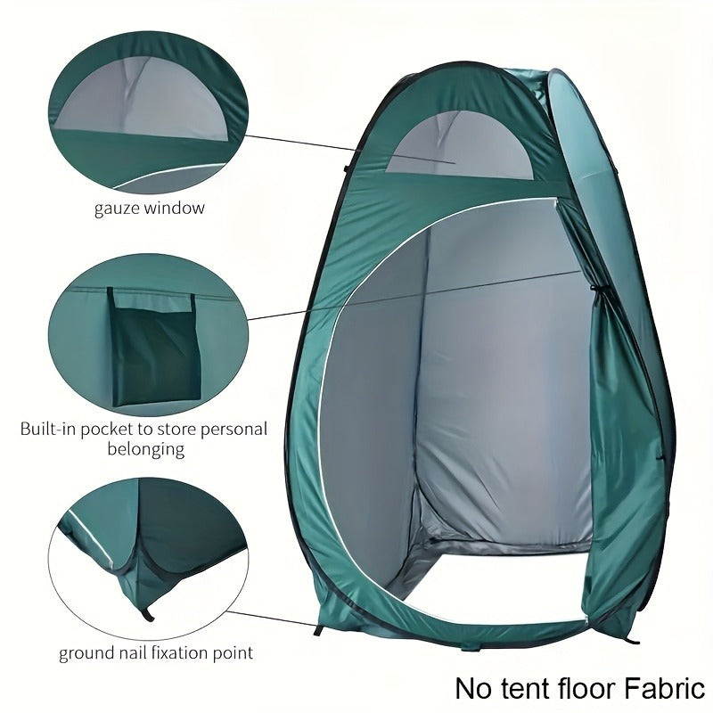 Pop-Up Privacy Shower Tent & Outdoor Changing Room – Waterproof Portable Camping Toilet Tent for Hiking Beach Fishing Backpacking