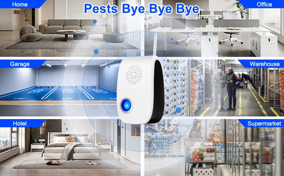 Ultrasonic Pest Repeller Plug-In 2025 Upgrade, Electronic Indoor Pest Control for Cockroaches, Mice