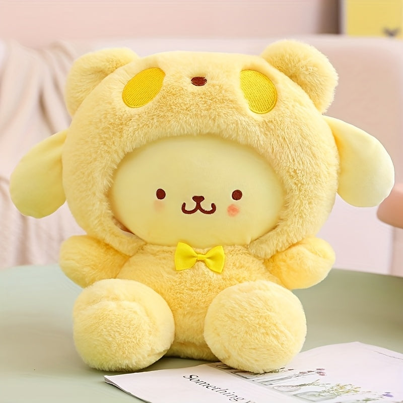 Plush Toy Big-Eared Puppy Character Doll in White, Blue Jade or Pudding Color Styles for Collecting