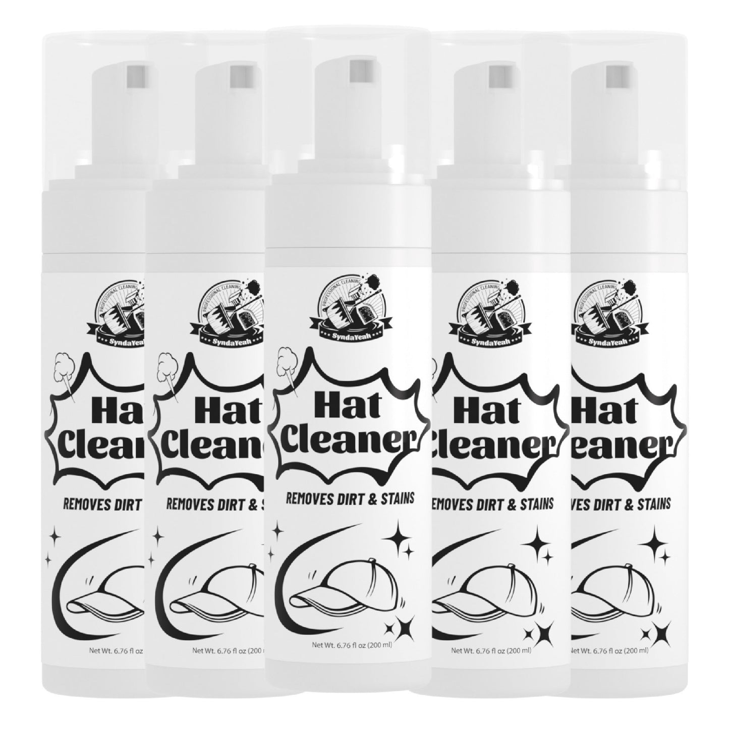 Hat Cleaner Foam Spray – Professional Stain Remover for Wool, Felt & Fur Hats, Removes Dirt, Sweat & Fingerprints, 6.76 Fl Oz (200ml)