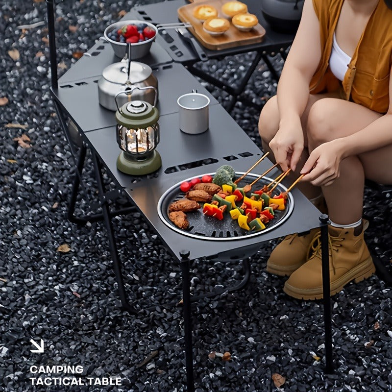 Folding Camping Table Portable Lightweight 3-Leg Outdoor Table for Picnic BBQ, for Camping, Travel and Outdoor Use