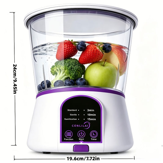 Fruit and Vegetable Cleaner Machine Ultrasonic Purifier Multifunctional Household Food Cleaning for Garden, Yard and Pest Management