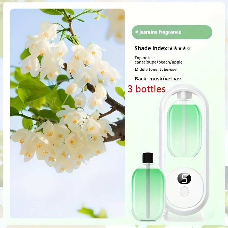 Aromatherapy Diffuser with Essential Oils Included, 4.06oz Cute Portable Aroma Diffuser with LED Light for Office