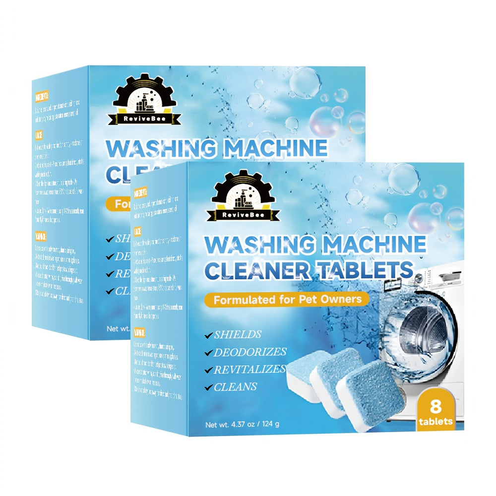 Washing Machine Cleaner Tablets Deep Cleaning Descaler for HE Front Loader Top Load Washer for Entryways, Bedrooms and Living Spaces