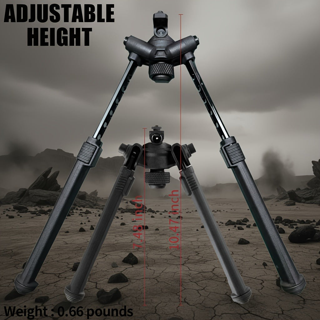 M-LOK Bipod Lightweight Aluminum Alloy Foldable Adjustable Rifle Bipod for Hunting Shooting AR15 M4 Tactical Rifle Non-Slip Rubber Feet