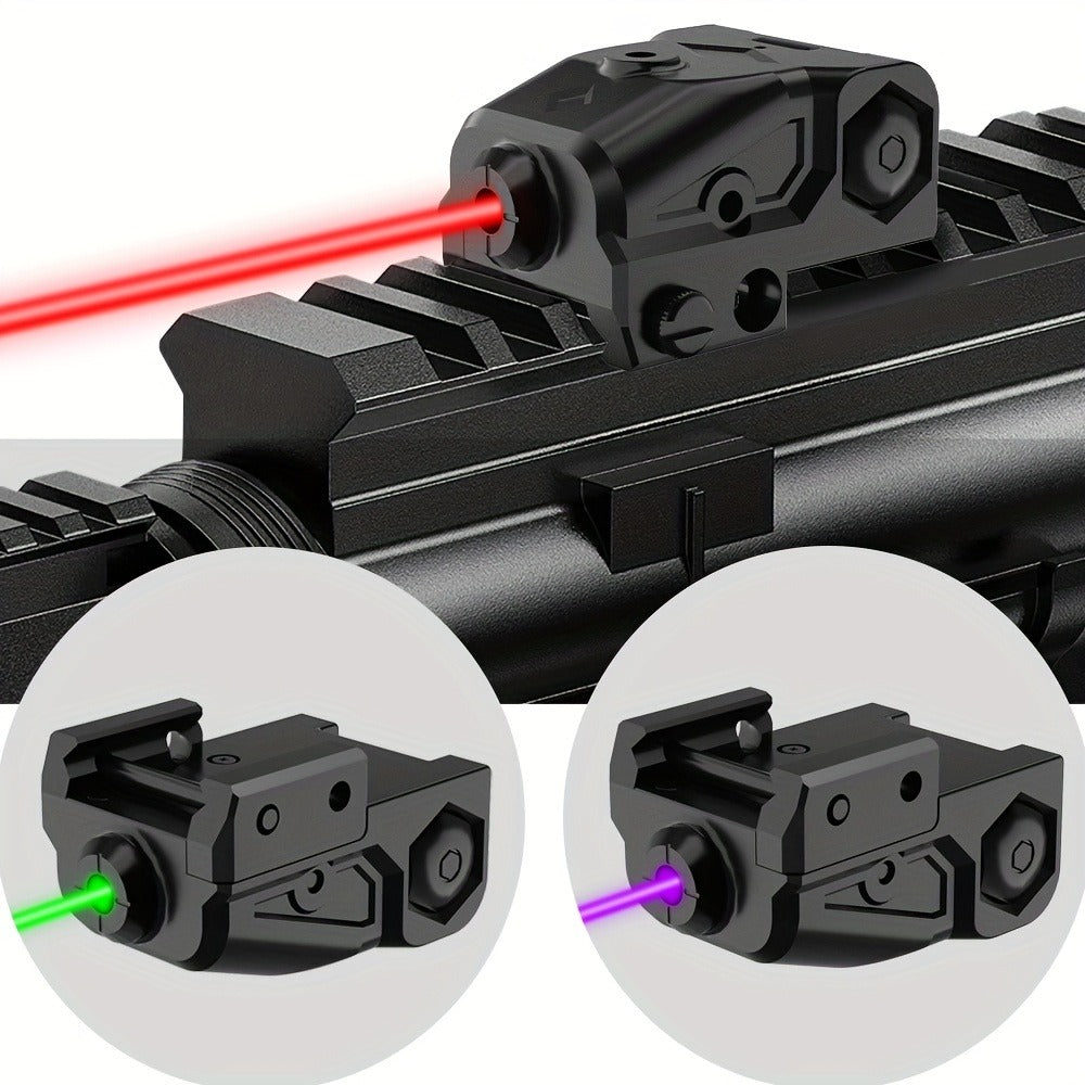 Pistol Laser Sight Ultra Compact Red Green Purple Laser for Guns with Type-C Charging – Universal 20mm Picatinny Rail Mount
