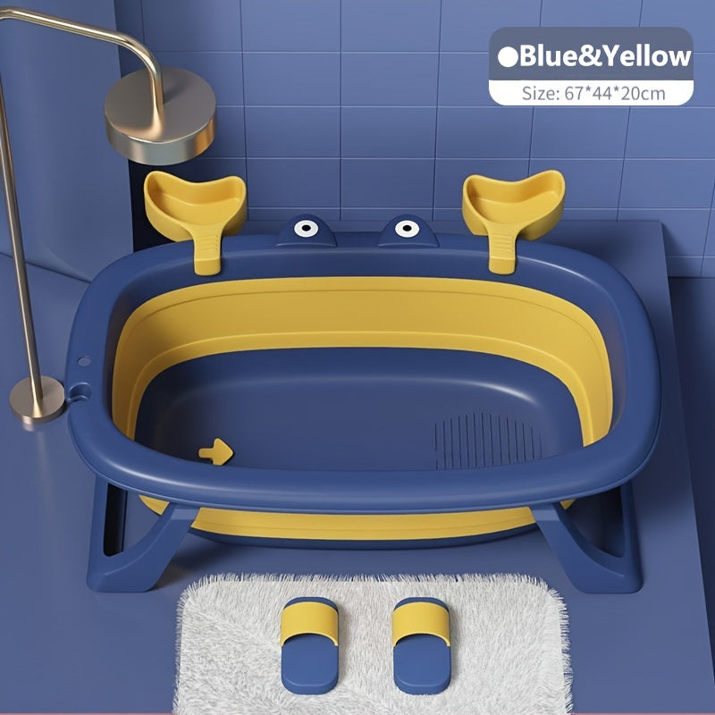 Collapsible Pet Bath Tub – Portable Foldable Crab-Shaped Bathing Tub for Cats & Small Dogs Up to 20 lbs | Space-Saving