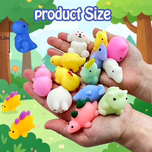 Mochi Squishies Bulk Pack 100 or 200 Pcs, Kawaii Mini Squeeze Toys for Kids Party Favors, Classroom Prizes