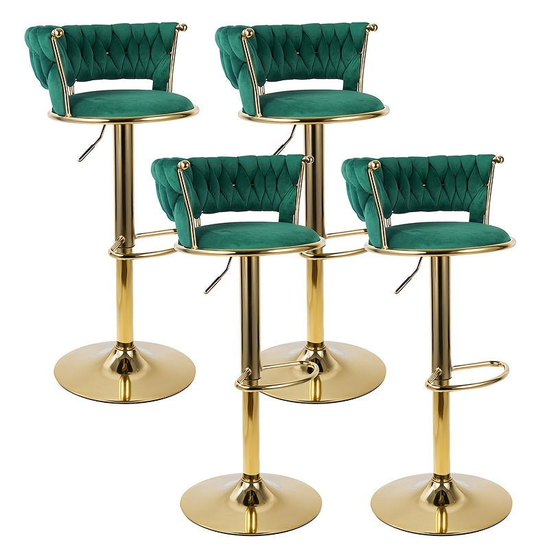 Bar Stool shown in the Green, Set Of 4pcs option