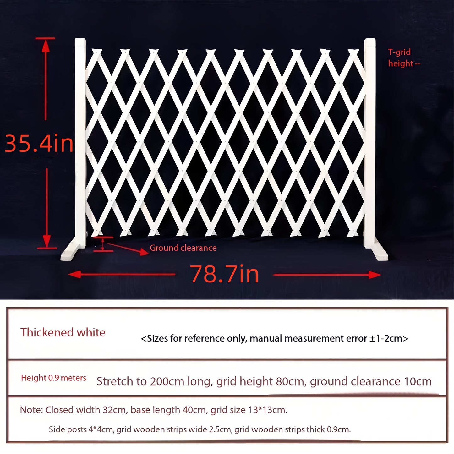 Dog Gate Folding Wooden – Thickened Natural Wood Grain Pet Barrier for Stairs Doorway & Home Entrance, Expandable Mesh Fence for Dogs