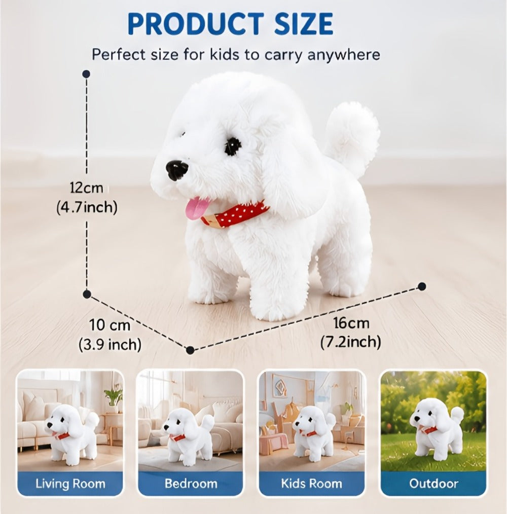 Robot Dog Toy for Kids Interactive Plush Puppy Walks Barks Wags Tail Smart with the Listed Color, Size or Set Options for Everyday Use