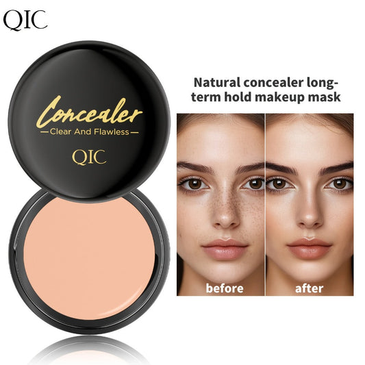 Concealer Cream Set 2pcs Full Coverage – Waterproof Matte Finish, Plant-Based Squalane, Buildable Coverage for Dark Spots