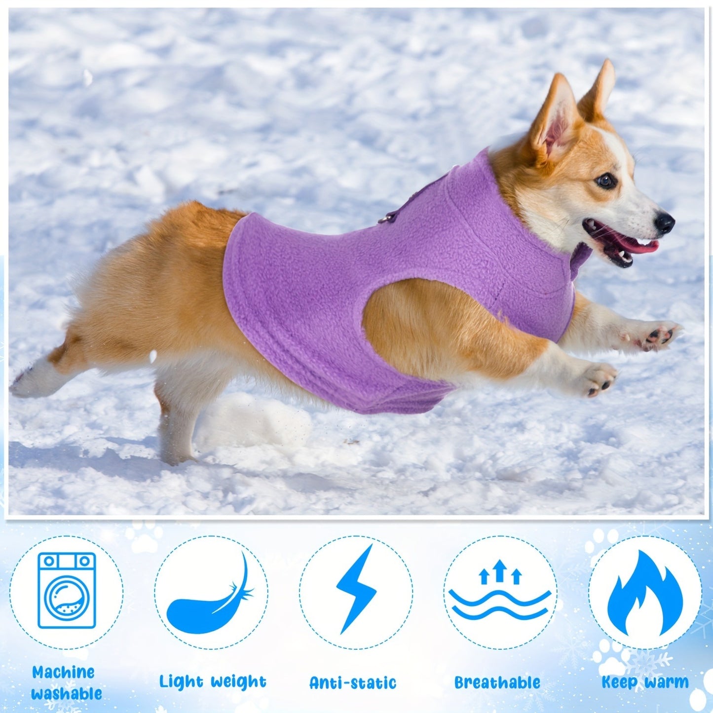 Small Dog Sweaters 10-Pack Fleece Plaid Pullover with Leash Ring – Soft Warm Winter Puppy Shirts for Small Breeds