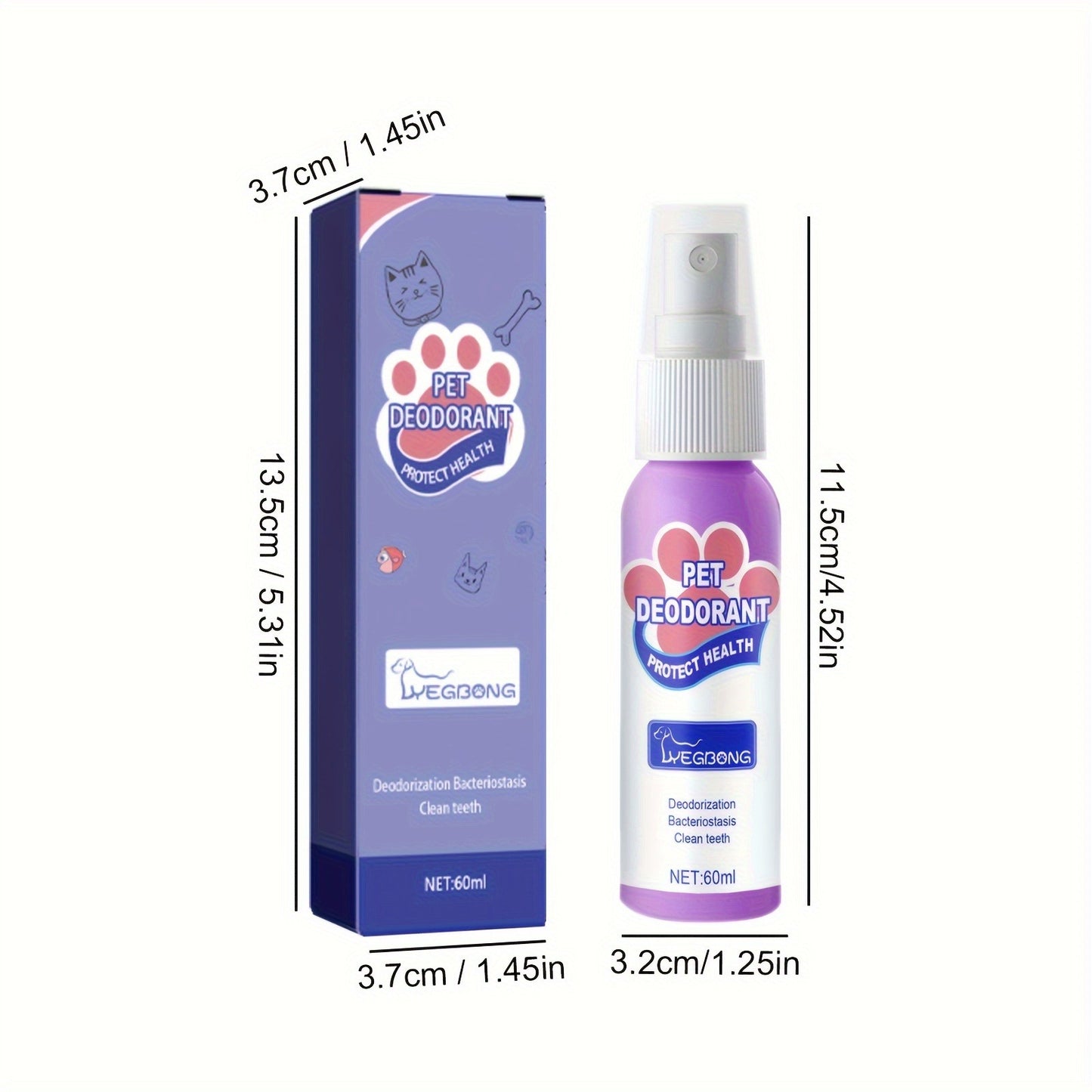 Pet Dental Spray for Dogs & Cats – Teeth Cleaning & Bad Breath Freshener, No-Brush Oral Care Spray for Plaque & Tartar Control