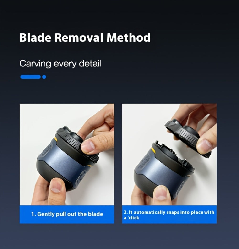 6D Floating Head Bald Head Shaver Self-Cut Electric Hair Clipper ā 10W High Power 1400mAh USB-C Charging LED Display Two-Speed Travel Lock