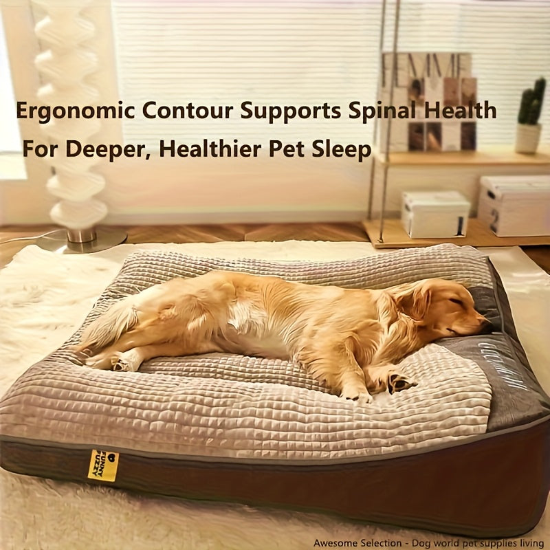 Plush Dog Crate Mat Luxury Sofa Bed – Ultra Soft All-Season Pet Mattress for Small Medium Large Dogs and Cats