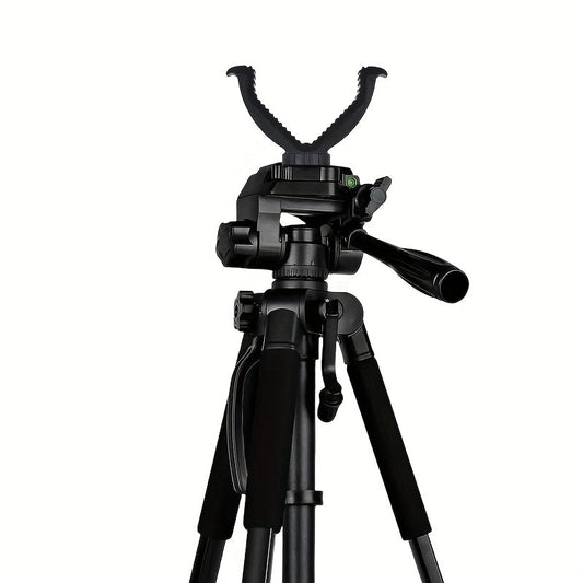 Adjustable V-Shape Shooting Tripod Stand 21-59 Inch, Heavy Duty Rifle Gun Rest Tripod for Outdoor Hunting Shooting Practice Photography