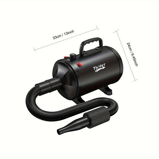 Dog Hair Dryer 3800W High Power – Professional Pet Grooming Blow Dryer with Adjustable Speed & Temperature Control