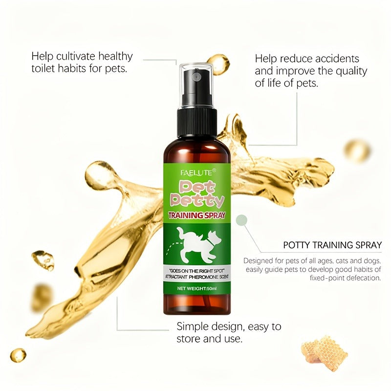 Puppy Potty Training Spray – Pheromone-Inspired Indoor Spot Guidance for Dogs & Cats, Helps Puppies & Kittens Recognize the Right Bathroom