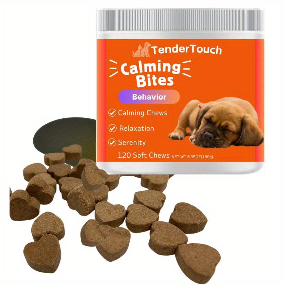 Dog Soft Chew Supplement with Poria Cocos, Codonopsis and Anemarrhenae, 120 Count in a 200 g Jar