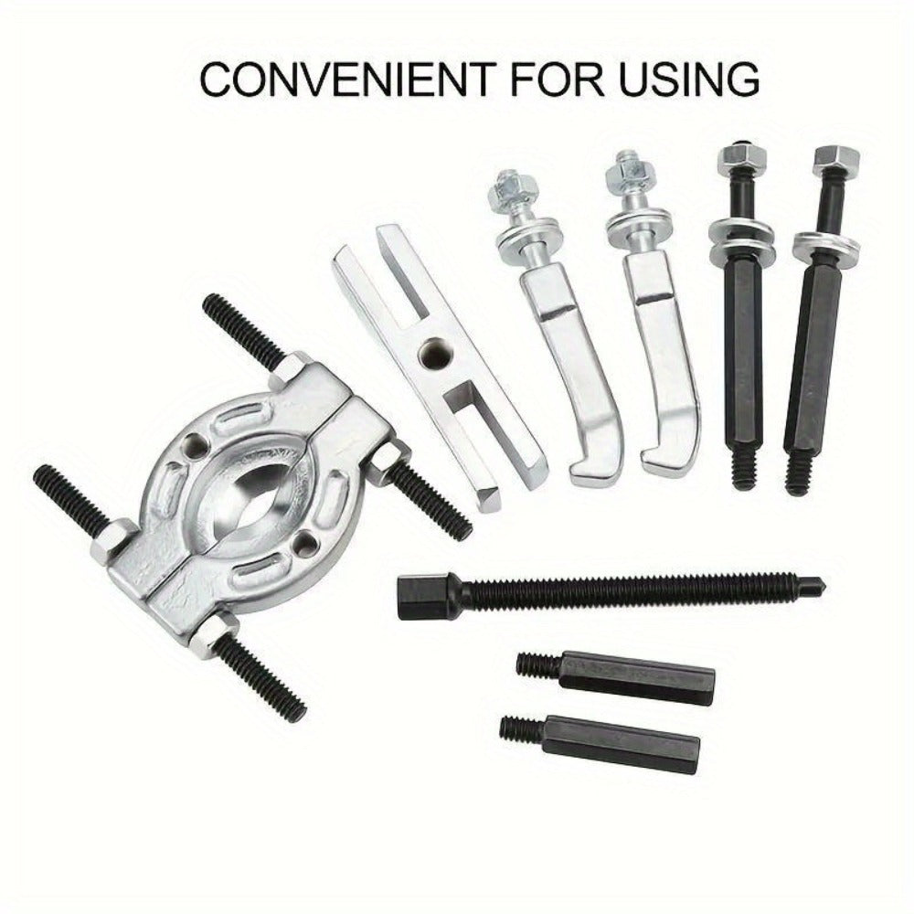 Bearing Puller Set 9-Piece – Gearbox Bearing Removal Tool Kit for Automotive & Mechanical Repair, Internal External Bearing Extractor