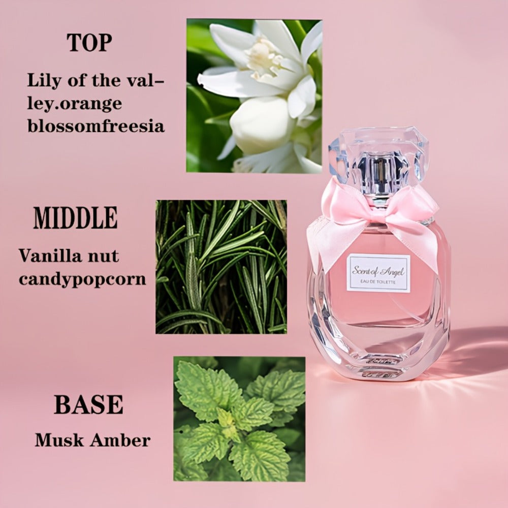 Perfume for Women 55ml Pink EDP Spray with Lily, Orange Blossom, Hyacinth, Vanilla, Musk and Amber