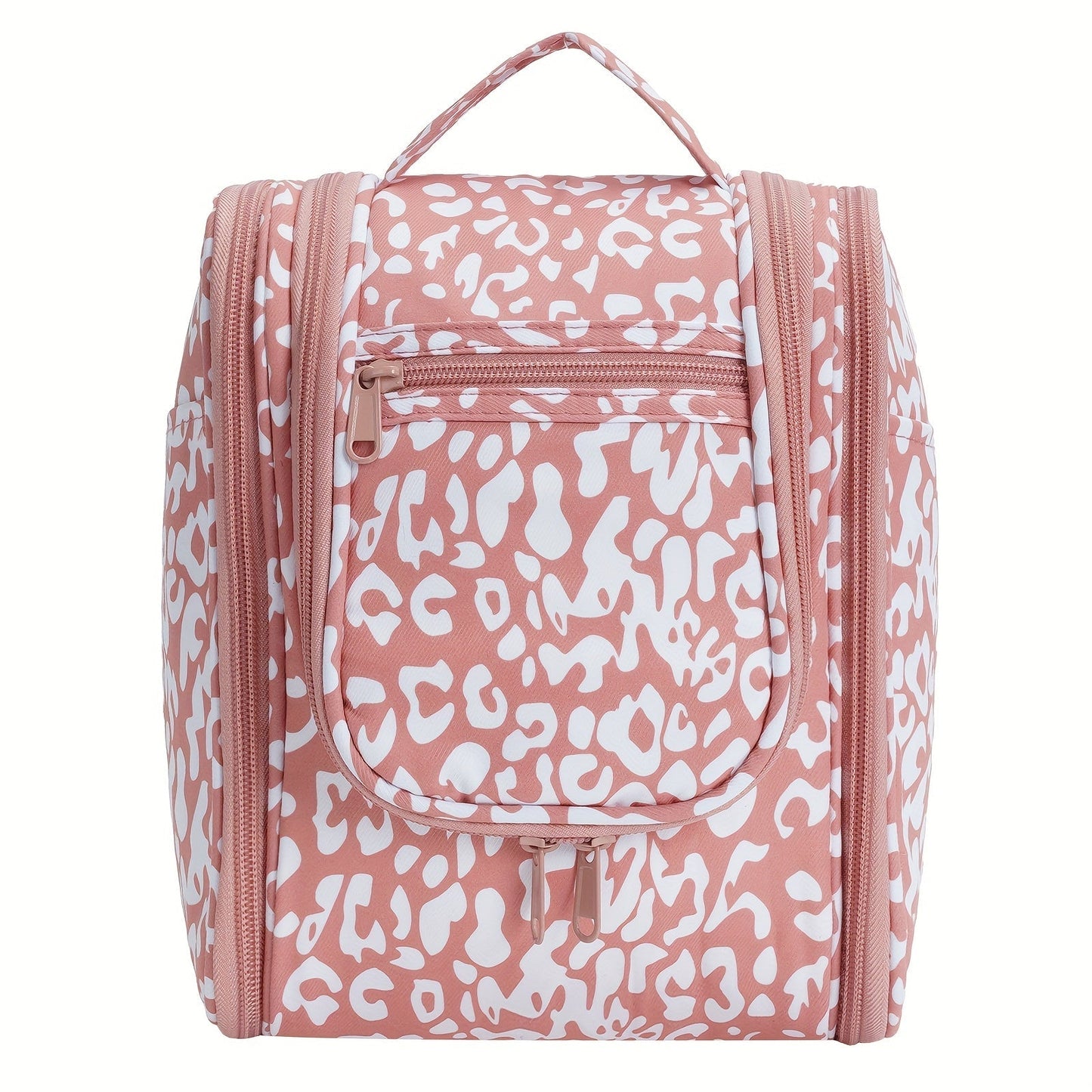 Toiletry Bag Hanging Large-Capacity Makeup Organizer with Hook, Multiple Compartments and 16 Print Options