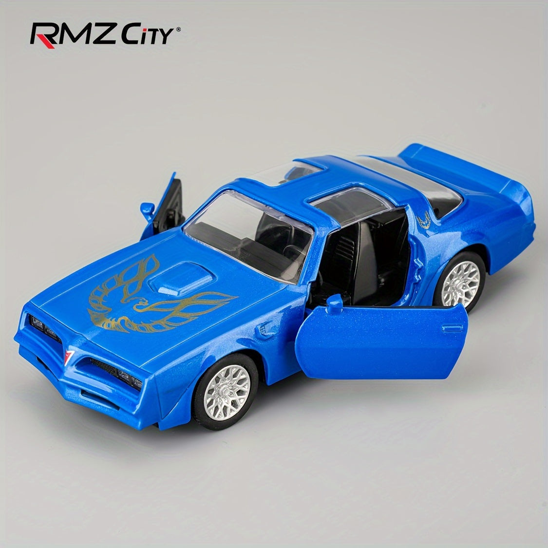 1:36 Scale Pontiac Firebird Die-Cast Toy Car with Opening Doors & Pull-Back with the Listed Color, Size or Set Options for Everyday Use