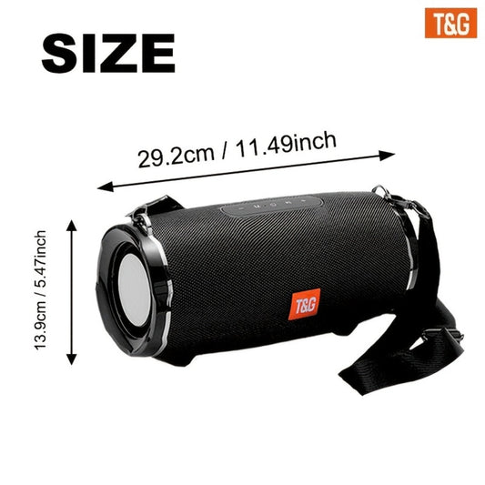 TG187 IPX4 Waterproof Outdoor Bluetooth Speaker | Dual Speakers, 4800mAh Rechargeable Battery, TWS Stereo Pairing