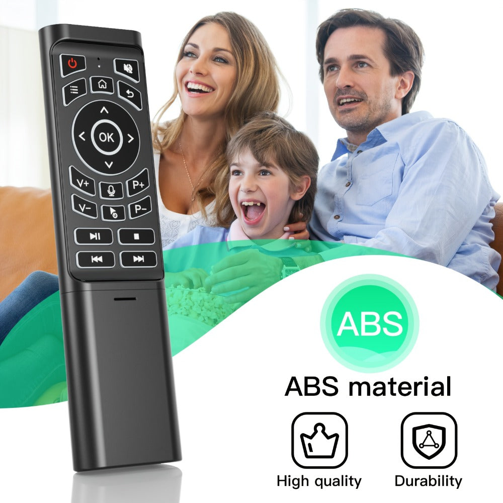 Mini Wireless Keyboard Remote Control Tri-Mode – Bluetooth & 2.4G Dual Channel, 7-Color Backlight