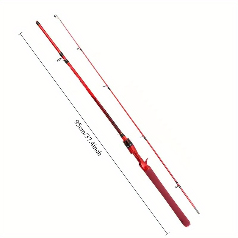 Carbon Fiber Fishing Rod Casting Model – 180cm / 70.86in Medium-Light Medium-Fast Action with EVA Grip Handle