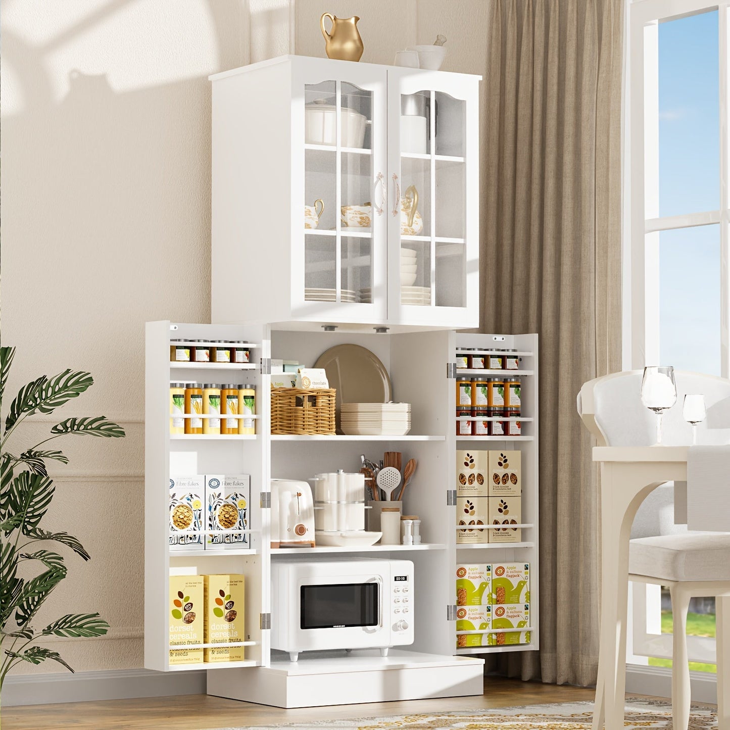 Kitchen Storage Cabinet shown in the 16"D x 24"W x 64"H option
