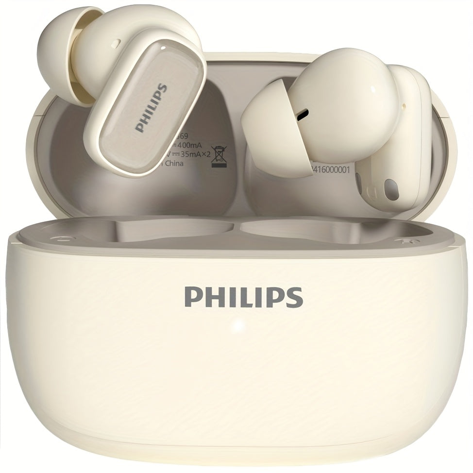 Wireless Earbuds Philips TAT2569 with Active Noise Reduction, Dual Microphones and Type-C Charging Case