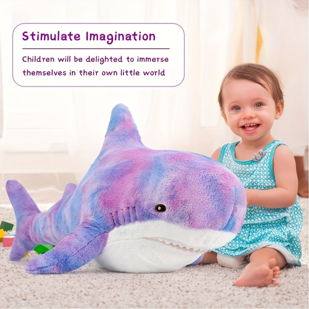 Shark Stuffed Animal Pillow, Cute Plush Throw Pillow for Couch & Kids Room, Birthday Gift for Girls