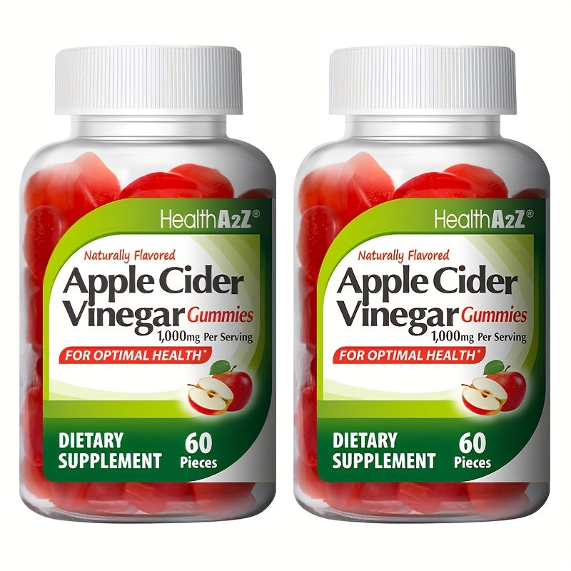 Apple Cider Vinegar Gummies 1000mg Extra Strength with B6, B12, Folic Acid, Pomegranate & Beet - Digestive Health