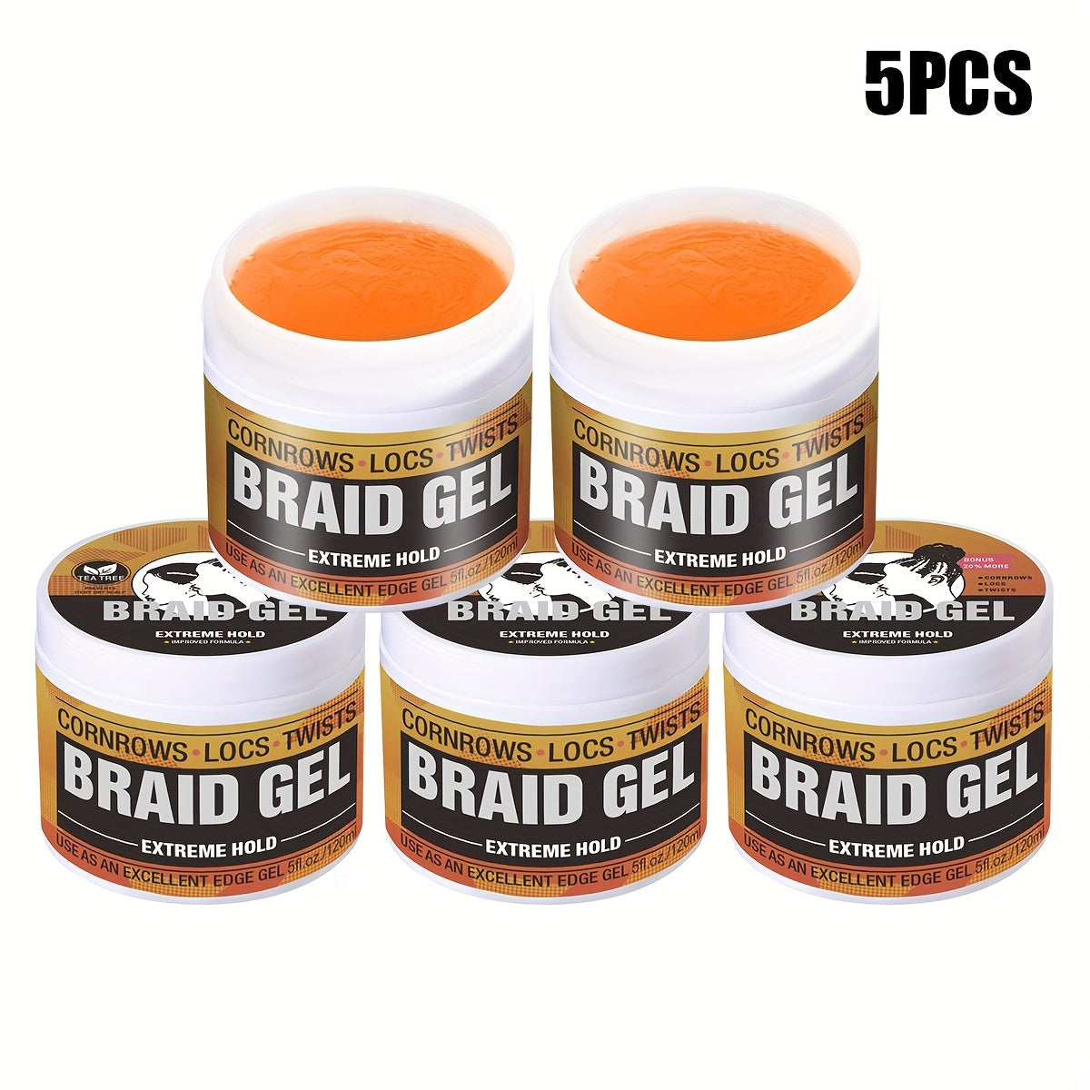 Extreme Hold Braid Gel & Edge Control Hair Wax Pomade ā Anti-Frizz, Moisturizing, Long-Lasting for Braids, Locs, Twists & Sleek Styles
