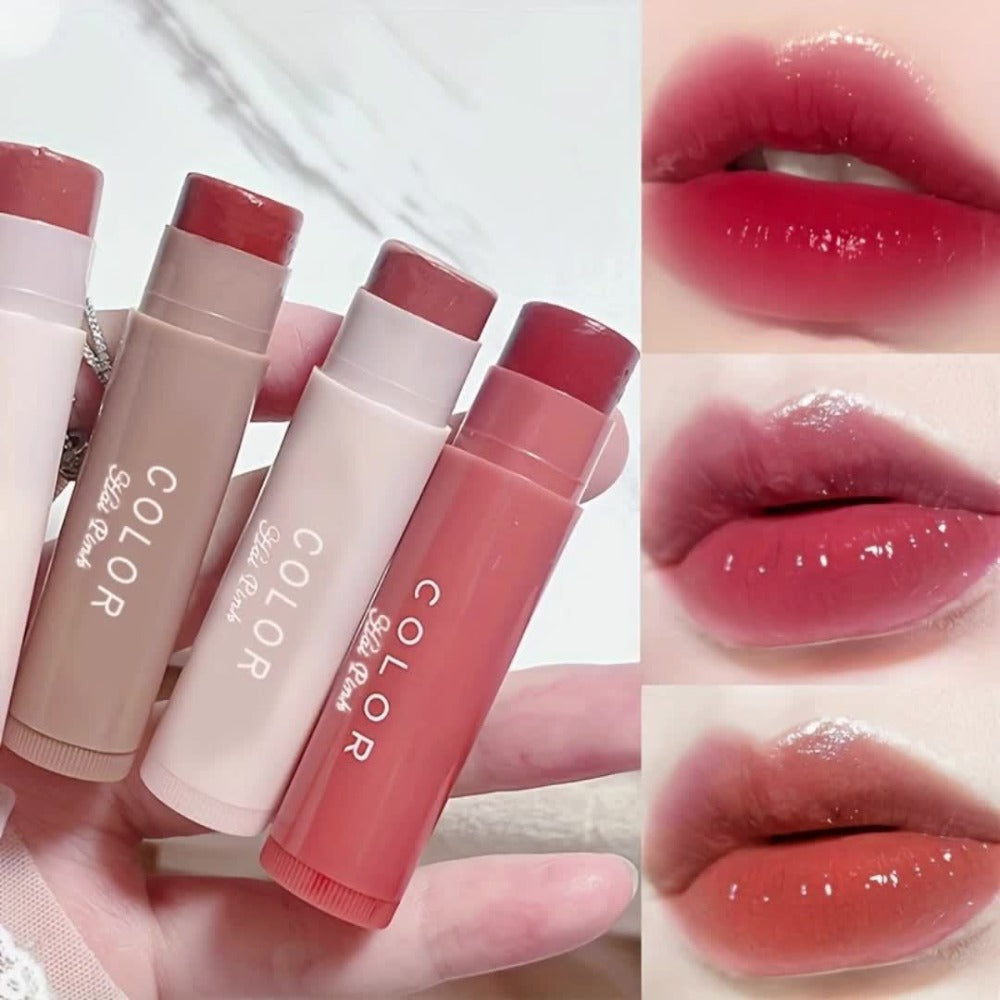 Glossy Lipstick Set 3 Pack for Women, Nourishing Formula, Lip Liner Effect, Buildable Color All Skin Tones